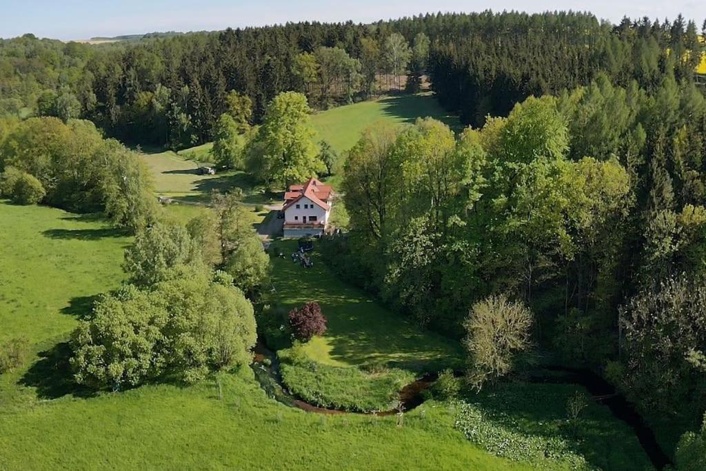 Wald-Apartment Limabach - Oberfrohna Esterno foto